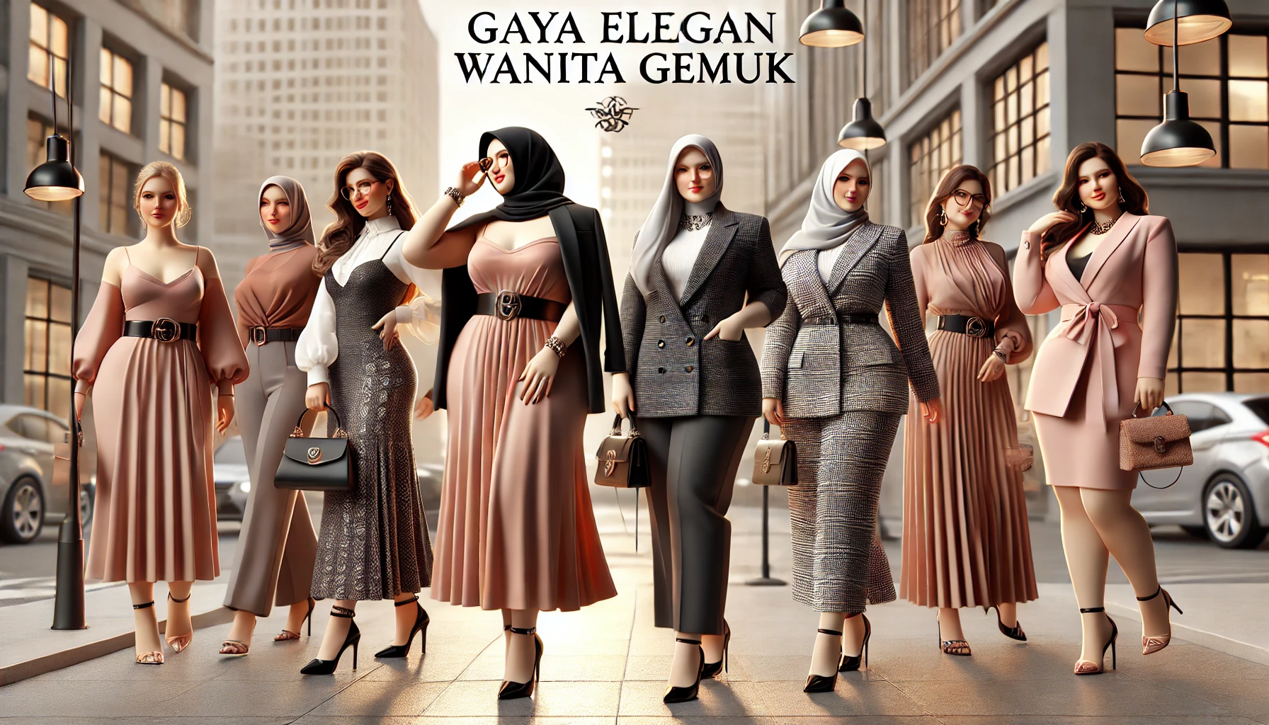 Gaya Elegan Wanita Gemuk