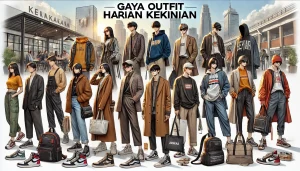 Gaya Outfit Harian Kekinian
